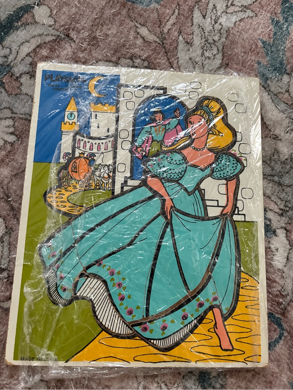 Vintage Walt Disney Cinderella PlaySkool Frame Tray Puzzle
